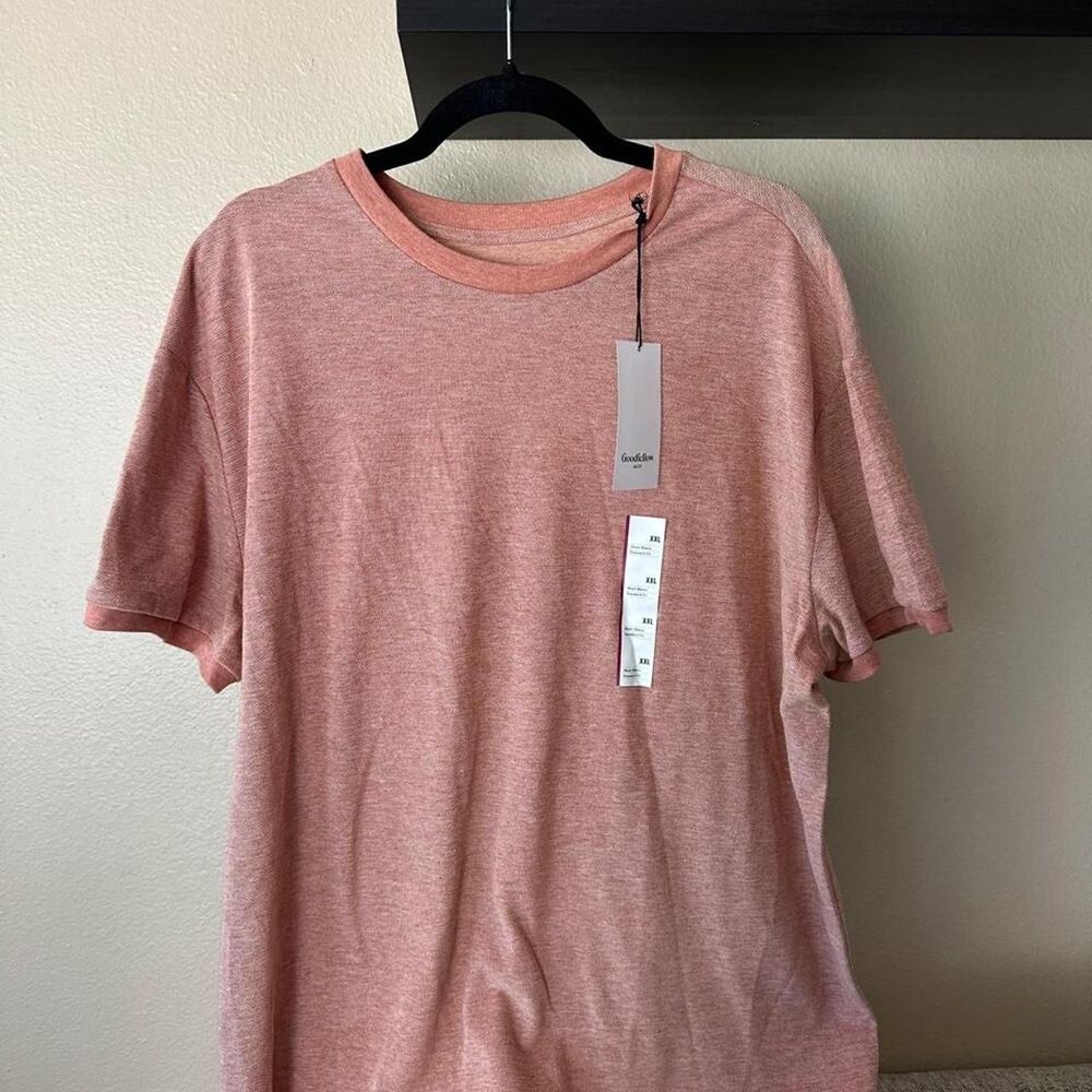 Goodfellow-co Men's Pink and Orange T-shirt